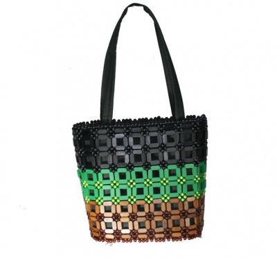 Photo of Hand Made Bags BetaMade Green Rainbow Classic Handbag