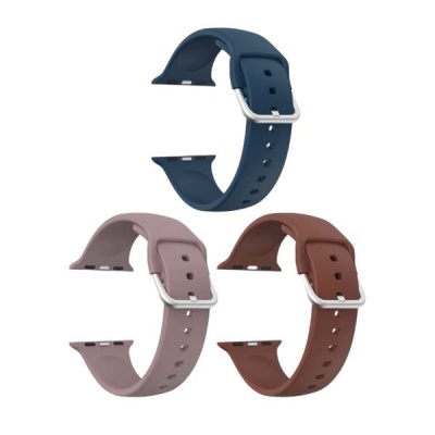 Apple Silicone Strap Band for Watch Sizes 38mm40mm41mm 3 Pack