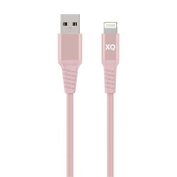 xqisit Extra Strong Braided Lightning to USB A 200cm Pink