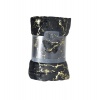 Sesli 3037 Sesli Plush Throw - Black & Gold Pattern Photo