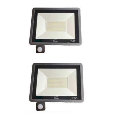 Photo of 2 Pack - 50w LED Motion Sensor Floodlight