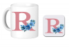Graceful Accessories Monogram R Floral Mug Photo