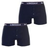 Lonsdale Mens 2 Pack Boxers - Navy Photo