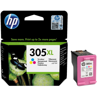 Photo of HP 305XL High Yield Tri-color Original Ink Cartridge Blister pack