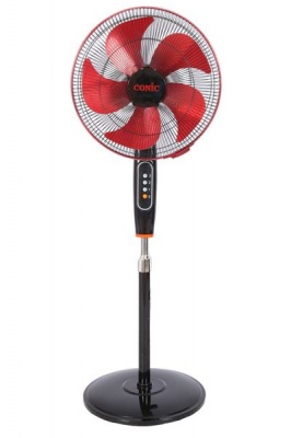 Photo of Conic 16" 3-Speed Oscillating Standing Pedestal Fan - Black