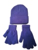 Gloves Fingerless Gloves and Beanie Set Photo
