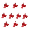 10 Dog Poop Poo Plastic Bags Set for Pet Walking - Red - Bone Shape Holder Photo