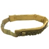 Tactical Shotgun Hunting 25 Shell Bandolier Ammo Belt - Khaki Photo