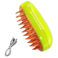 Pet Steaming Grooming Brush 3 1 Electric USB Rechargeable