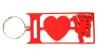 Medal Hanger Specialists DC Designers I Love Manchester United Key Ring - Red Photo