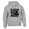 BuyAbility Body Built By Burgers - Hoodie Photo