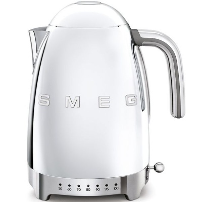 Photo of Smeg - 1.7 Litre Variable Temperature 3D Logo Kettle - Chrome