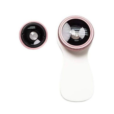 Photo of CTS - Ezra 2" 1 Clip-On Mobile Phone Camera Macro Lens /PINK