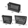 3 Piece Travel Black Transparent Mesh Women Cosmetic Storage Bag Photo