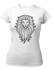 PepperSt Ladies White T-Shirt - Black Lion Photo