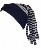 Fino Girls Knitted Beanie with Bear Stitch and Tassel Ponytail Photo