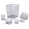 Landa 6 pieces Wire Mesh Stationery Set - Silver Photo