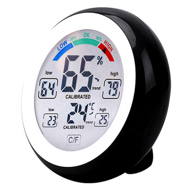 Wireless Touch Screen Display Digital Thermometer Hygrometer