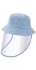 Kika Kids Bucket Hat With Visor and Kiddies Face Shield - Light Blue Photo