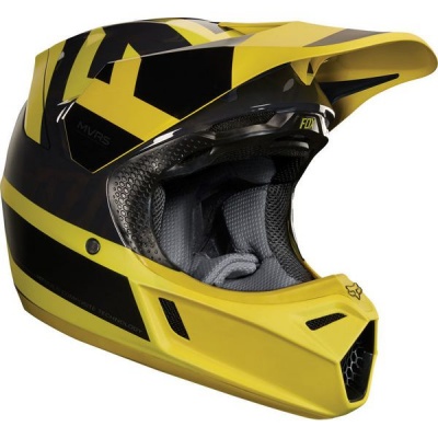 Photo of Fox Racing Fox V3 Preest Dark Yellow Helmet