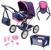 Bayer Combi Grande Doll's Pram Mega Set Unicorn Hearts Photo