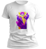 PepperSt Men's White T-Shirt - Purple Dude Photo