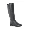 Green Cross Ladies Flat Rider Boot With Zip - Black 52131 Photo