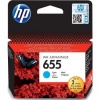 HP 655 Original Cyan Ink Cartridge Photo