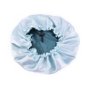 Kiddies Turquoise Blue Adjustable and Reversible Duchess Satin Bonnet Photo