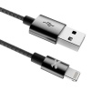 Ghostek Super Durable 6 Ft Braided Charging Cable - Lightning Black Photo