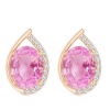 Civetta Spark Teardrop earring - Swarovski Light Rose Crystal Rosegold Photo