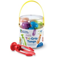 Learning Resources Tri Grip Tongs Set of 6