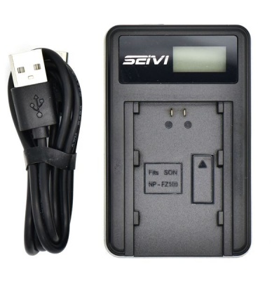 Photo of Sony Seivi LCD USB Charger for NP-FZ100 Battery