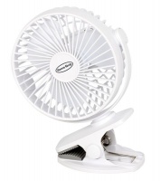 Home Quip USB Rechargeable Clip On Fan 3 Speed