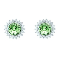 Civetta Spark Sunshine Studs Swarovski Peridot Crystal