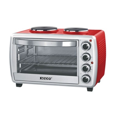 Photo of ECCO Mini Cooking Oven With 2 Plate Stove & Rotisserie-Tray & Grill Rack- 23 Lt