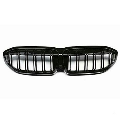 Compatible with BMW G20 Double Slat Gloss Black Kidney Grills
