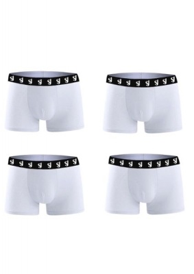 Sir Joe Men Underwear White And Black Belt 4 Pack