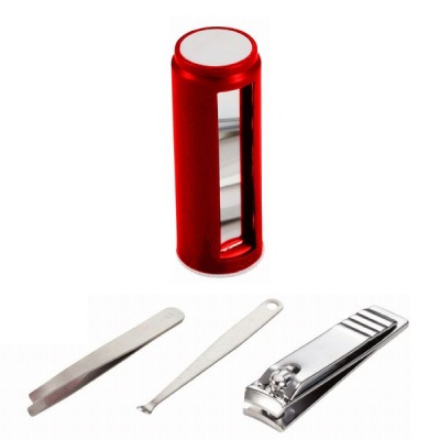 Photo of Rotating Manicure Set -Includes a Mirror Tweezers and Nail Clippers