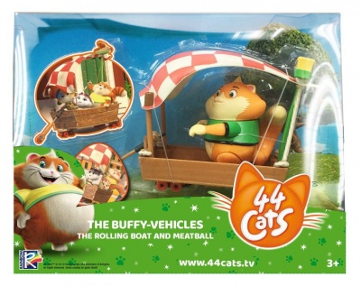 Photo of 44 Cats Figure & Vehicle - The Rolling Boat & Meatball