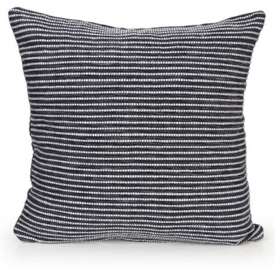Photo of Inspire Black and White Cushion with Lines - 40 x 40cm