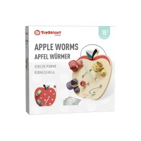 TopBright Apple Worms Fine Motor Game with Activity Cards