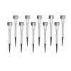 Outdoor Waterproof LED Grey Solar Garden Pathway Lights - Pack of 10 Photo