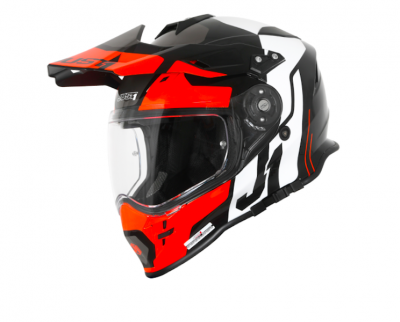 Photo of Just 1 J34 Pro Tour Orange/Black Gloss Helmet