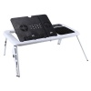 Portable Foldable USB Portable Table - White & Black Photo