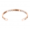 Rose Gold Inspirational Quote Female Bangle Photo