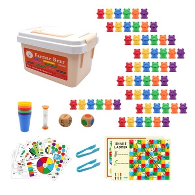 Colourful Counting Teddy Bears With Matching Sorting Cups