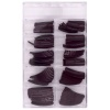 Dark Brown False Nails - 100 Pieces Photo