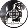 Pappa Joe - Custom Vinyl Wall Clock: Dachshund Photo