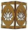 MSB Candle Holder Lantern Lotus Flower Magic Shadow Box Photo
